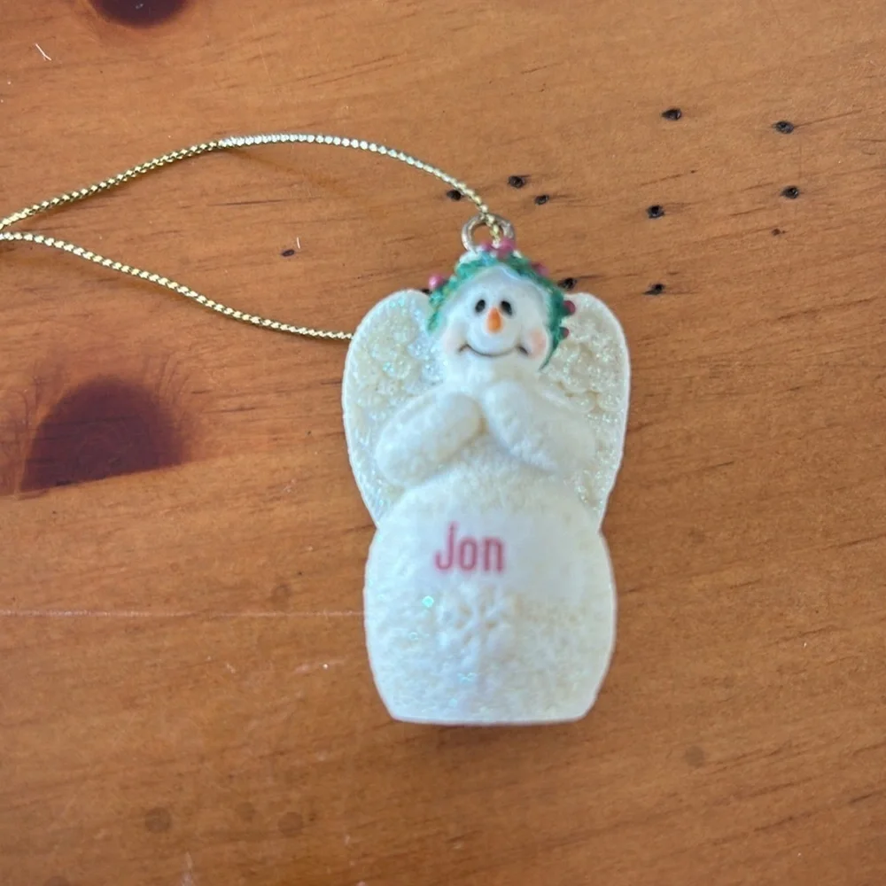 Snowman Jon Christmas holiday ornament